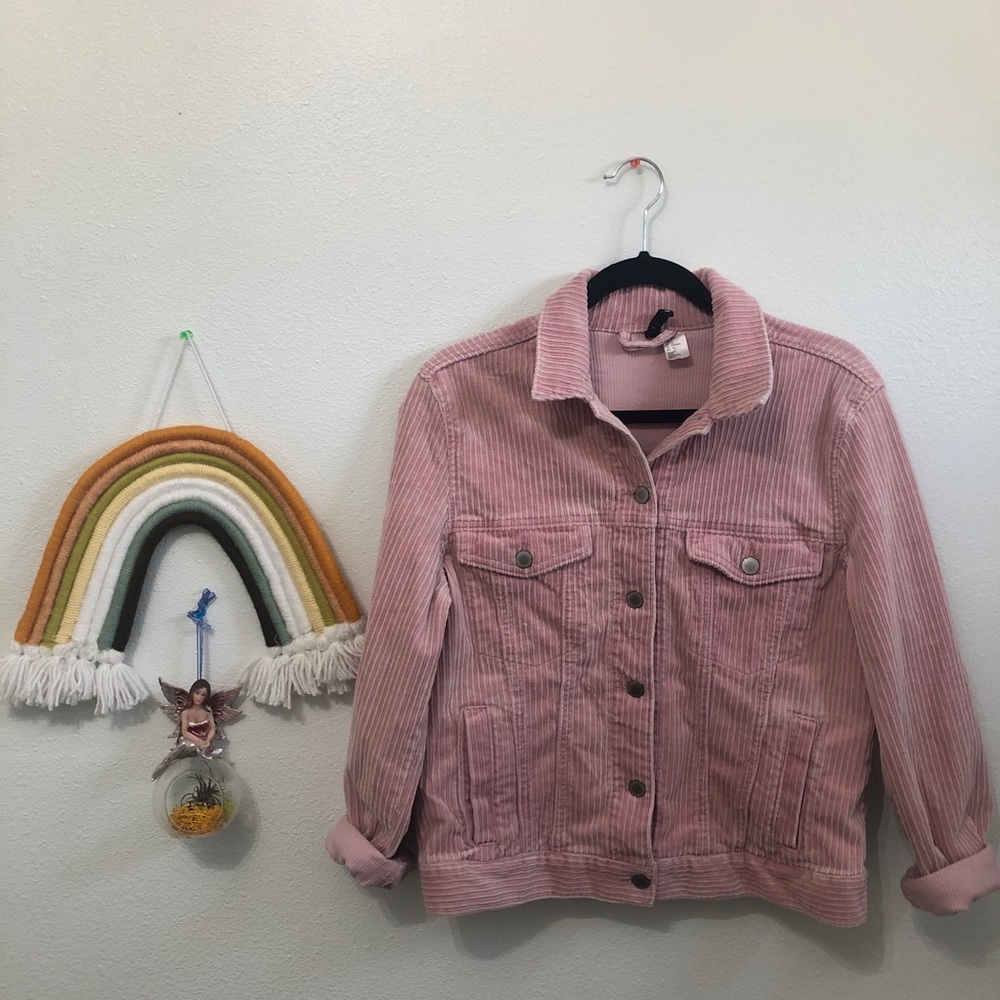 pink corduroy jacket 🎀